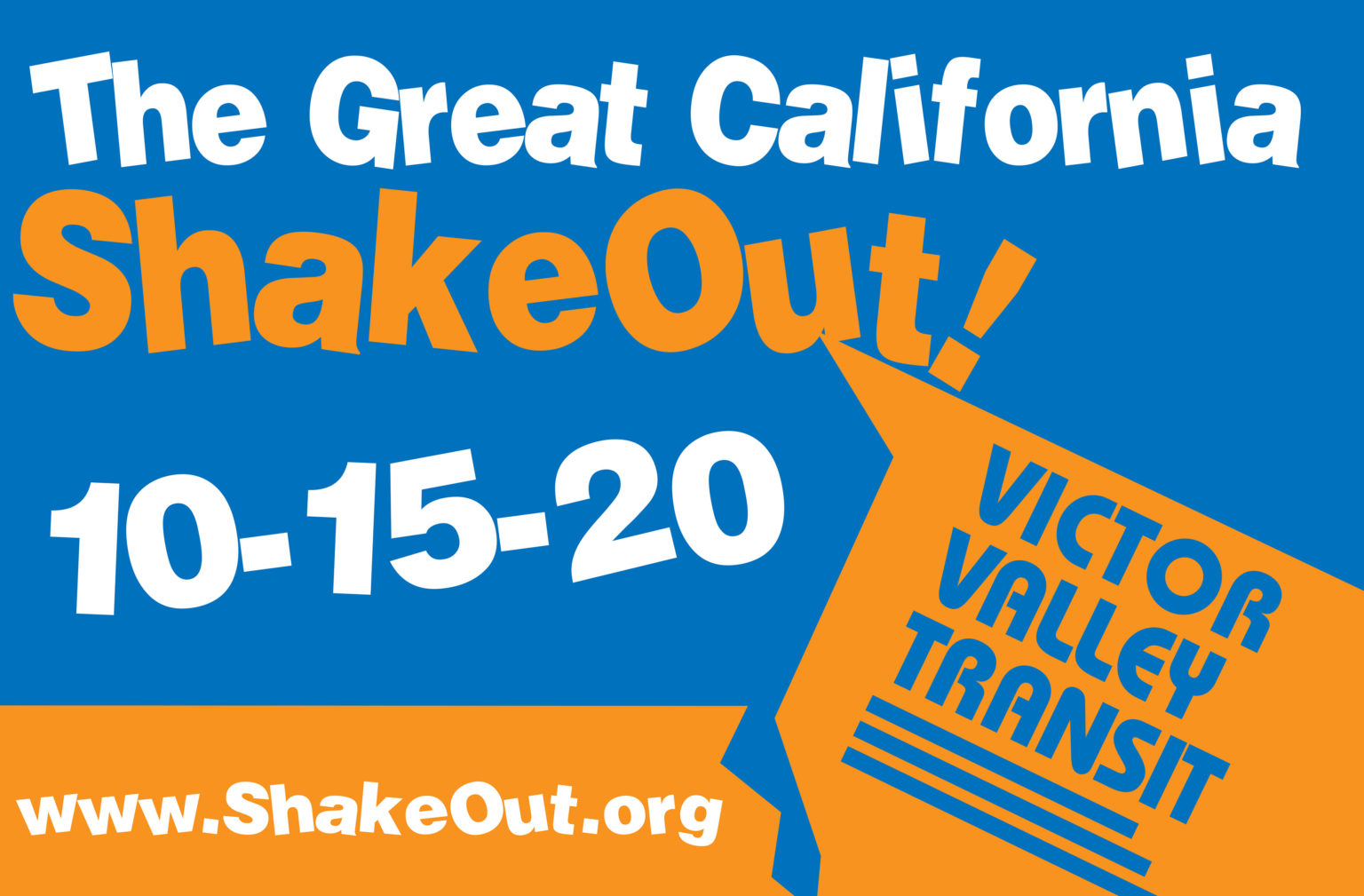 The Great ShakeOut is Coming VVTA