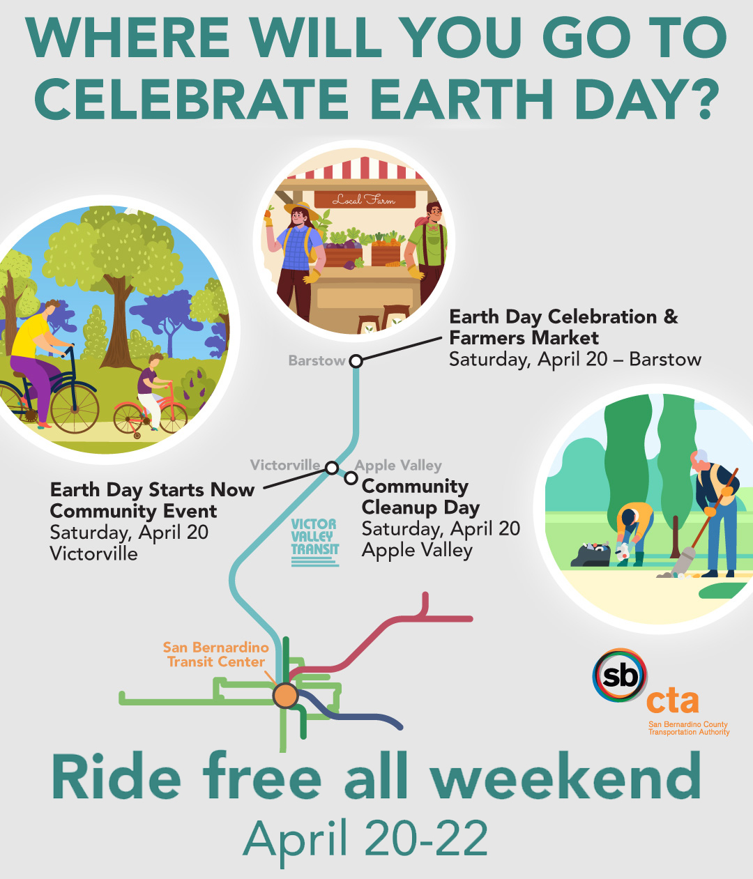 Fare Free for Earth Day 2024! VVTA